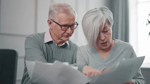 Family reviewing paperwork together